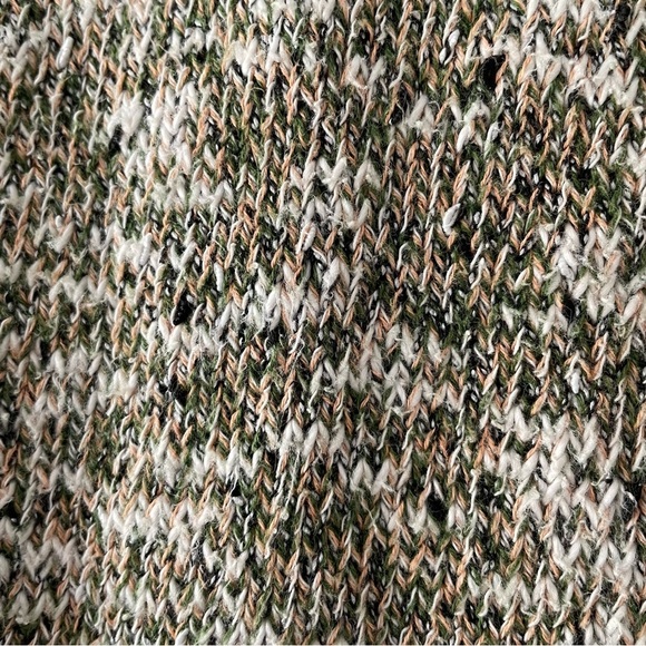 Shyanne Knit Sweater Vest Women’s XS Marbled Green Button Up Front Cropped - Picture 5 of 12